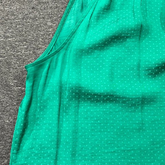 CAbi 5549 Lush Blouse with Green Swiss Polka Dots Green Size Small - Picture 5 of 14